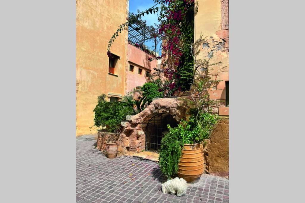 Casa Eva With Outdoor Heated Jacuzzi And Hamam Villa Chania  Bagian luar foto