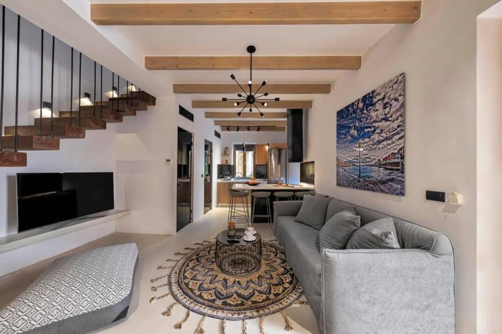 Casa Eva With Outdoor Heated Jacuzzi And Hamam Villa Chania  Bagian luar foto
