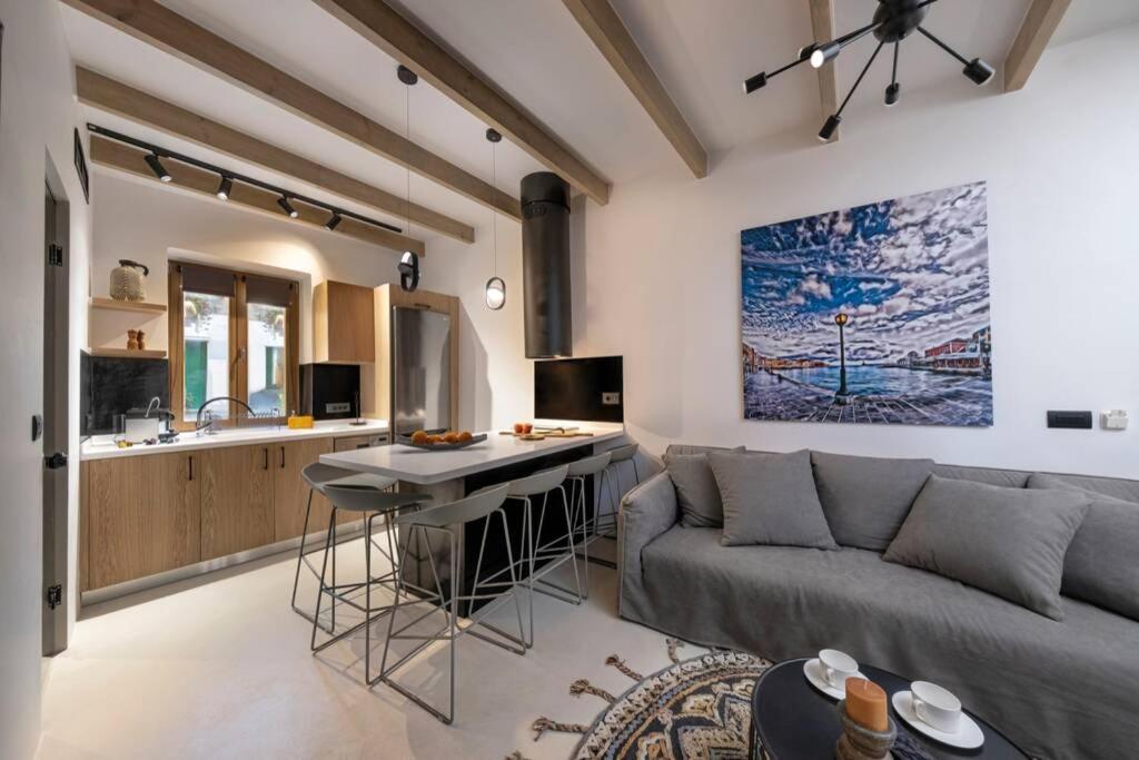 Casa Eva With Outdoor Heated Jacuzzi And Hamam Villa Chania  Bagian luar foto